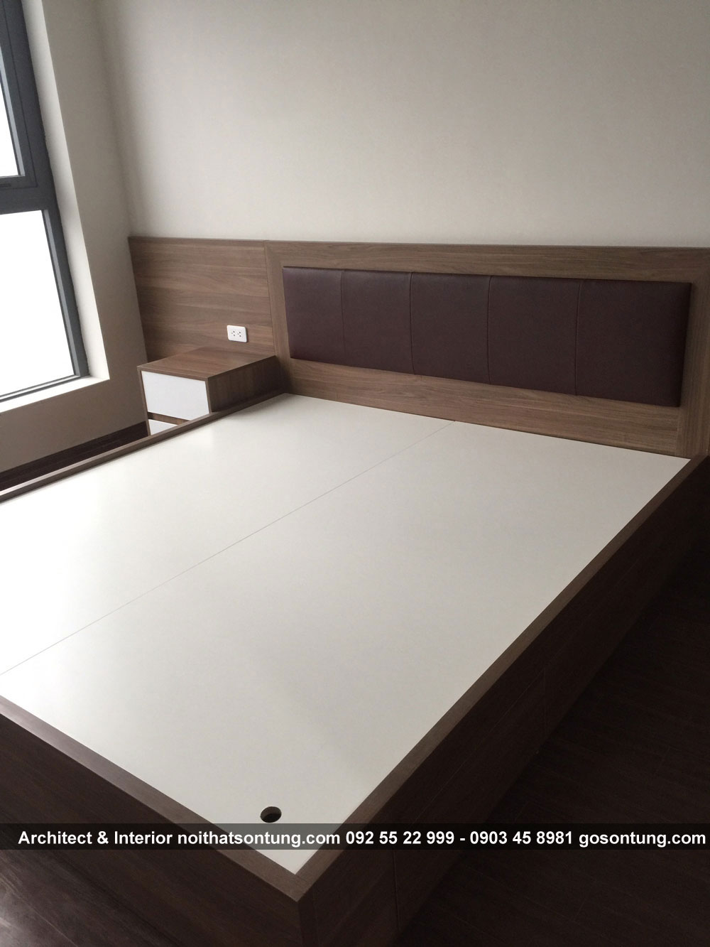 Thiết kế giường ngủ gỗ công nghiệp tại Hà Nội