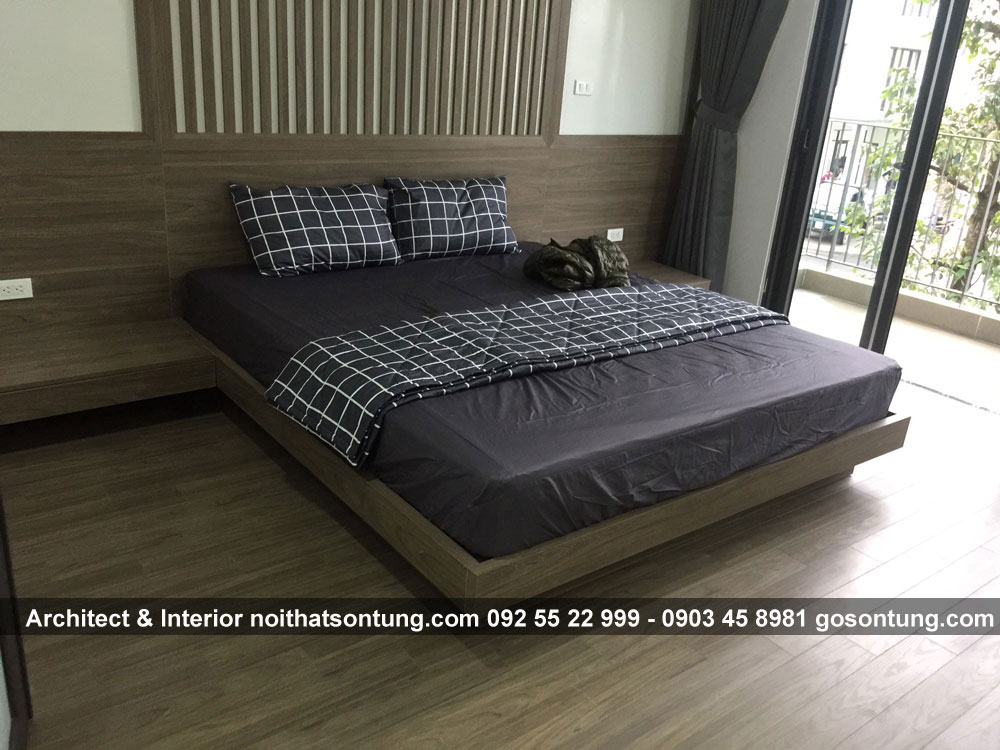 Xưởng sản xuất giường ngủ gỗ Laminate